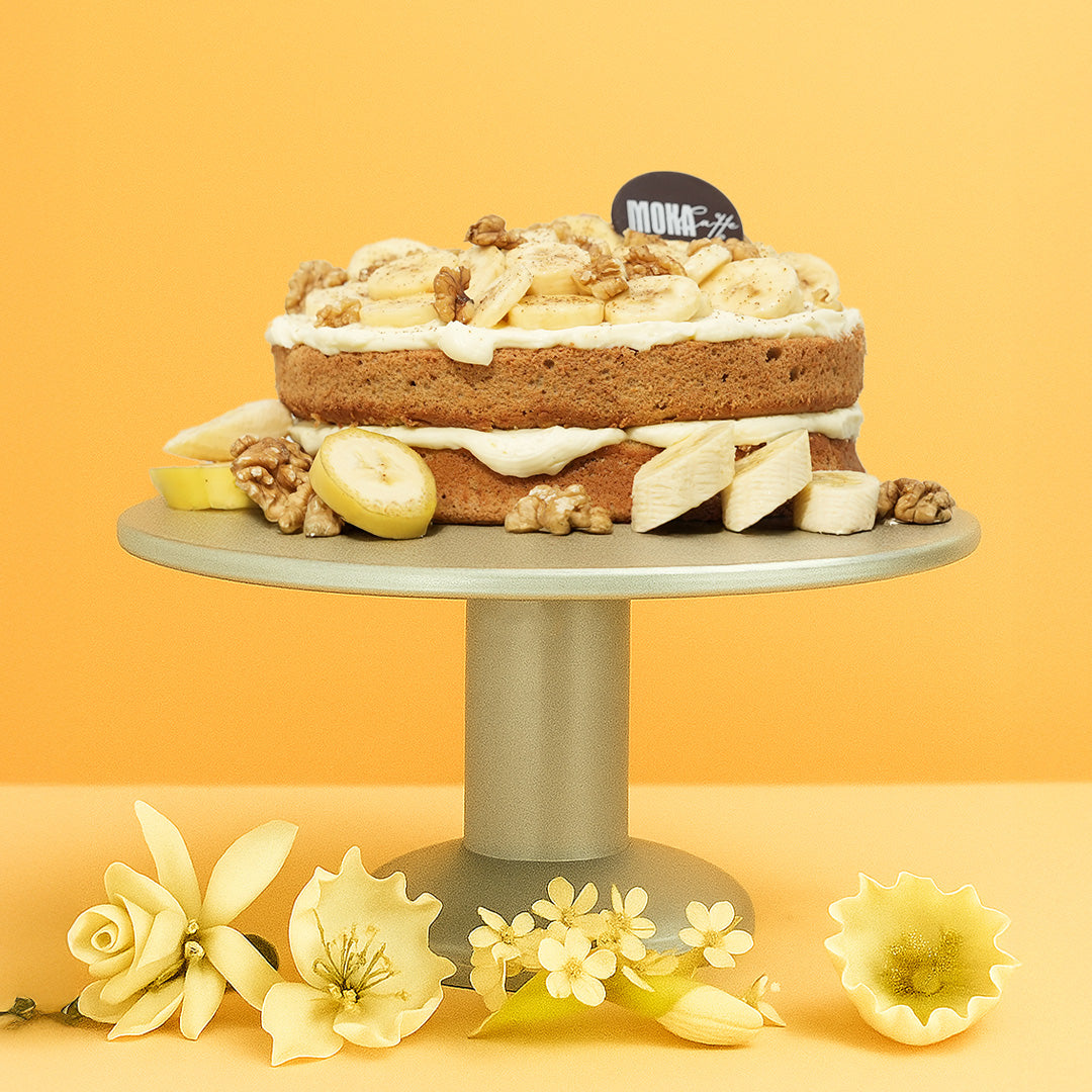 Banana Caramel Frost Cake π