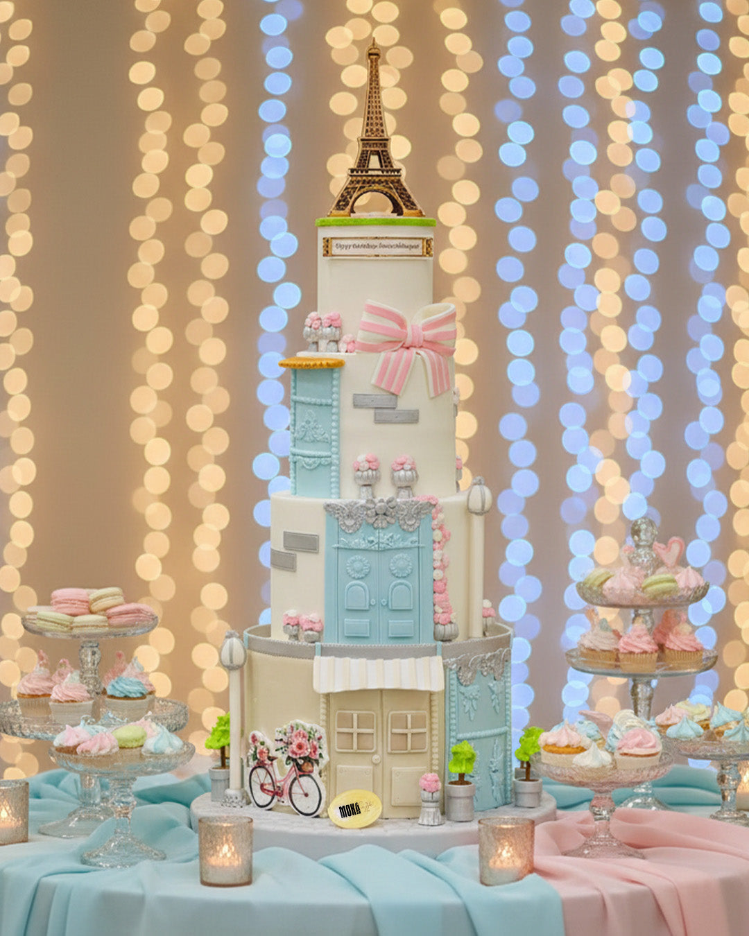 Paris Eiffel Tower Cake Design