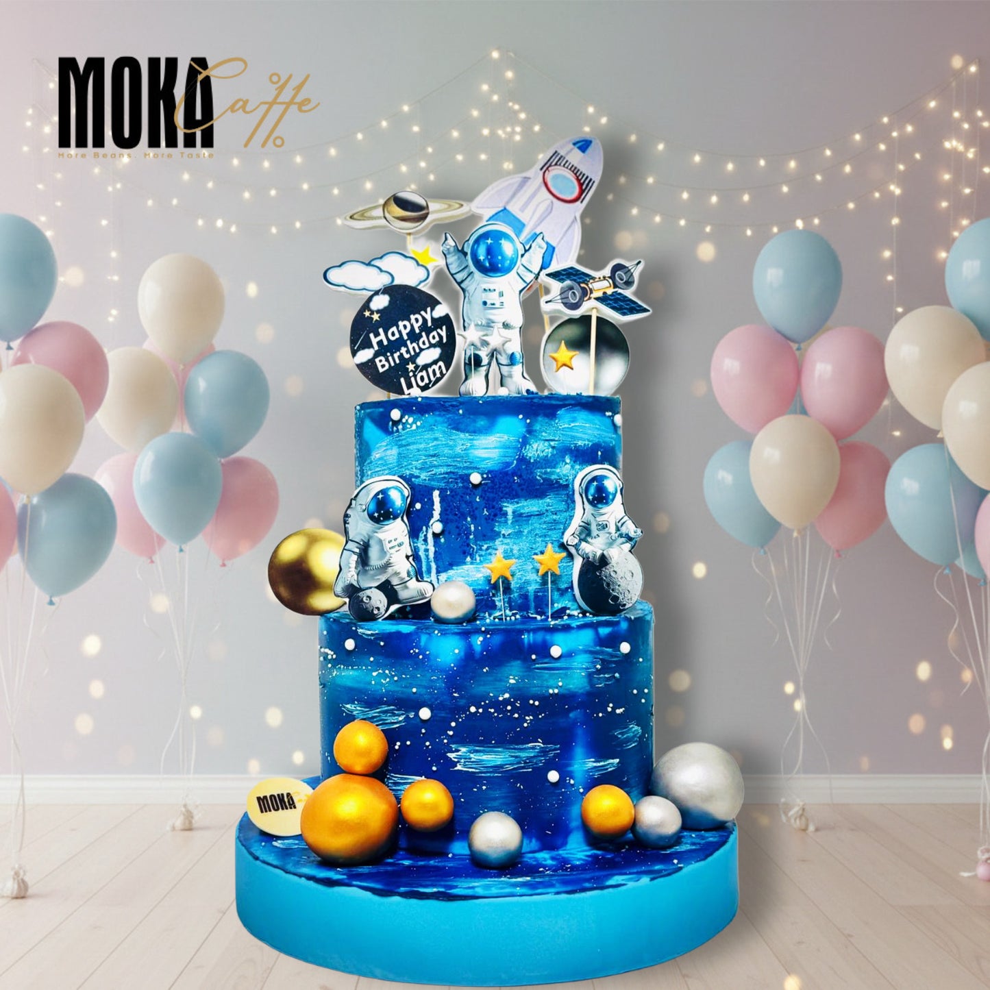 Astronaut & Planet Cake Design 5
