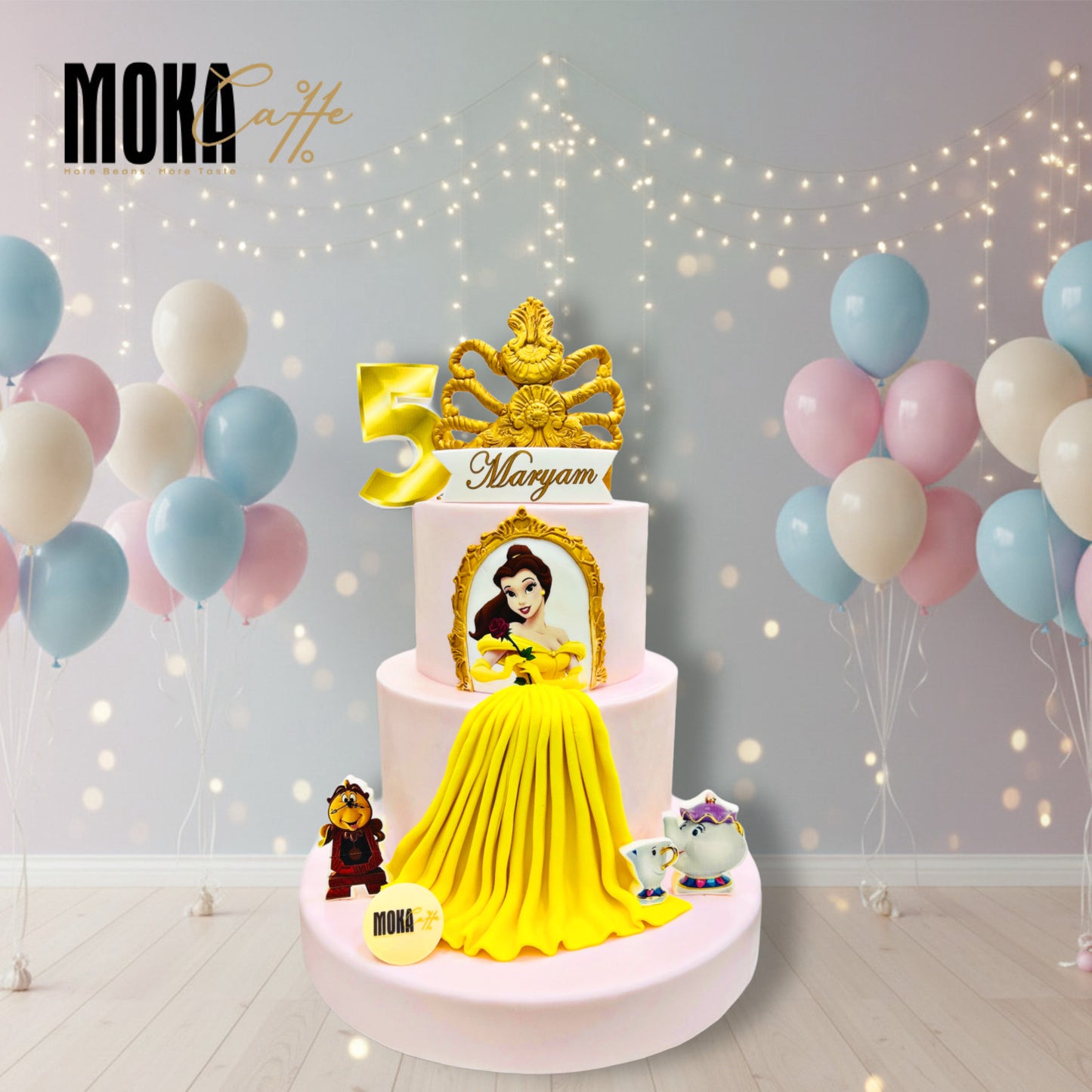 Belle Beauty and The Beast Cake