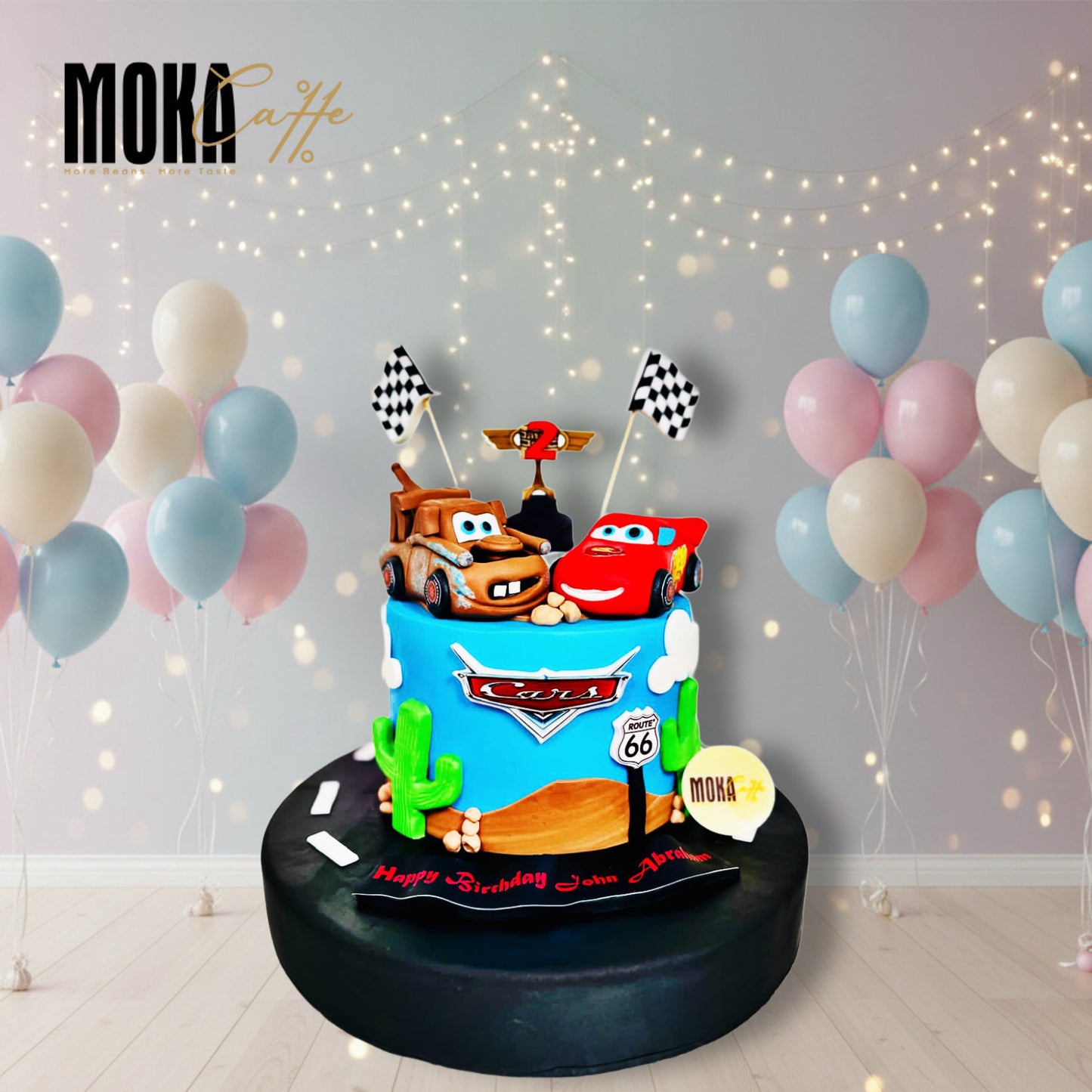Car Cartoon Cake Design
