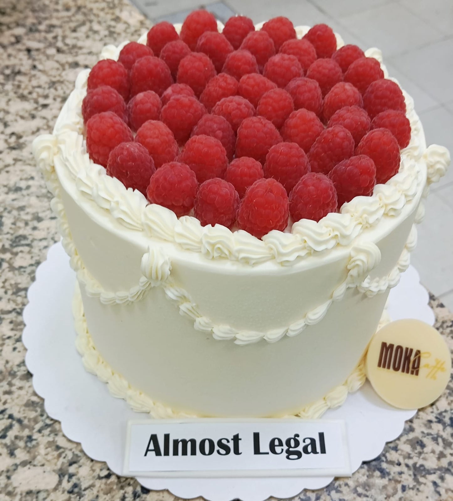 إطار صورة مستطيل على شكل كعكة