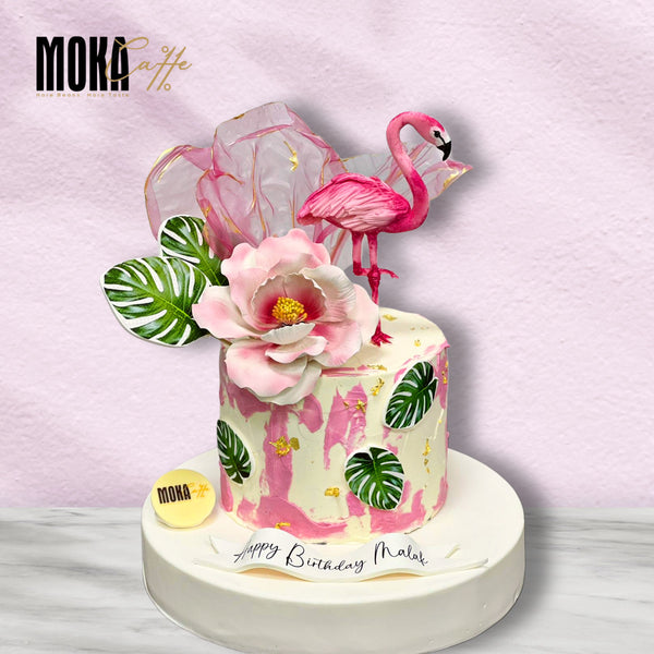 Pink Flamingo Cake
