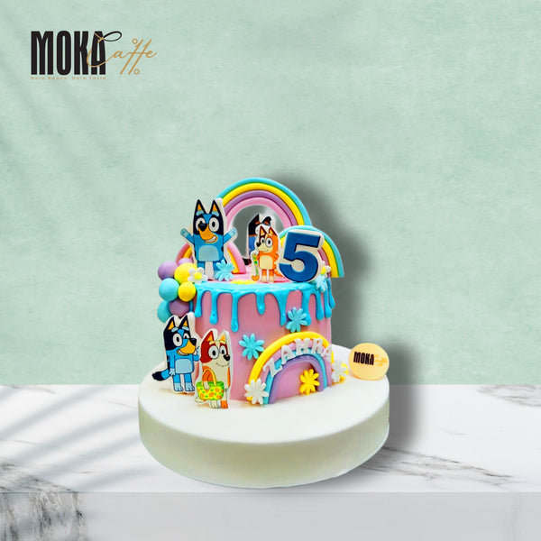 Bluey Theme Cake