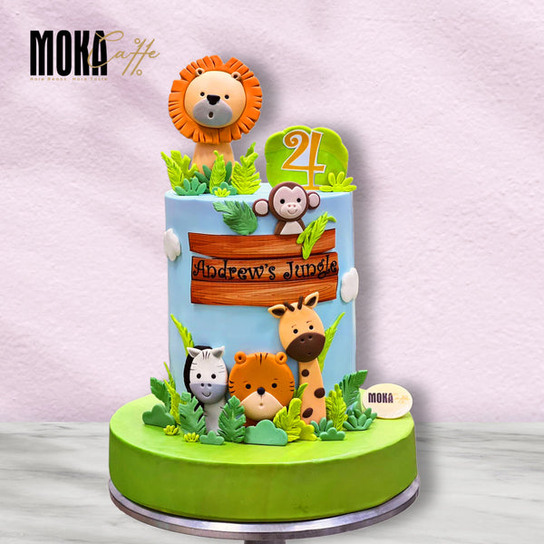 Zoo Animals Cake