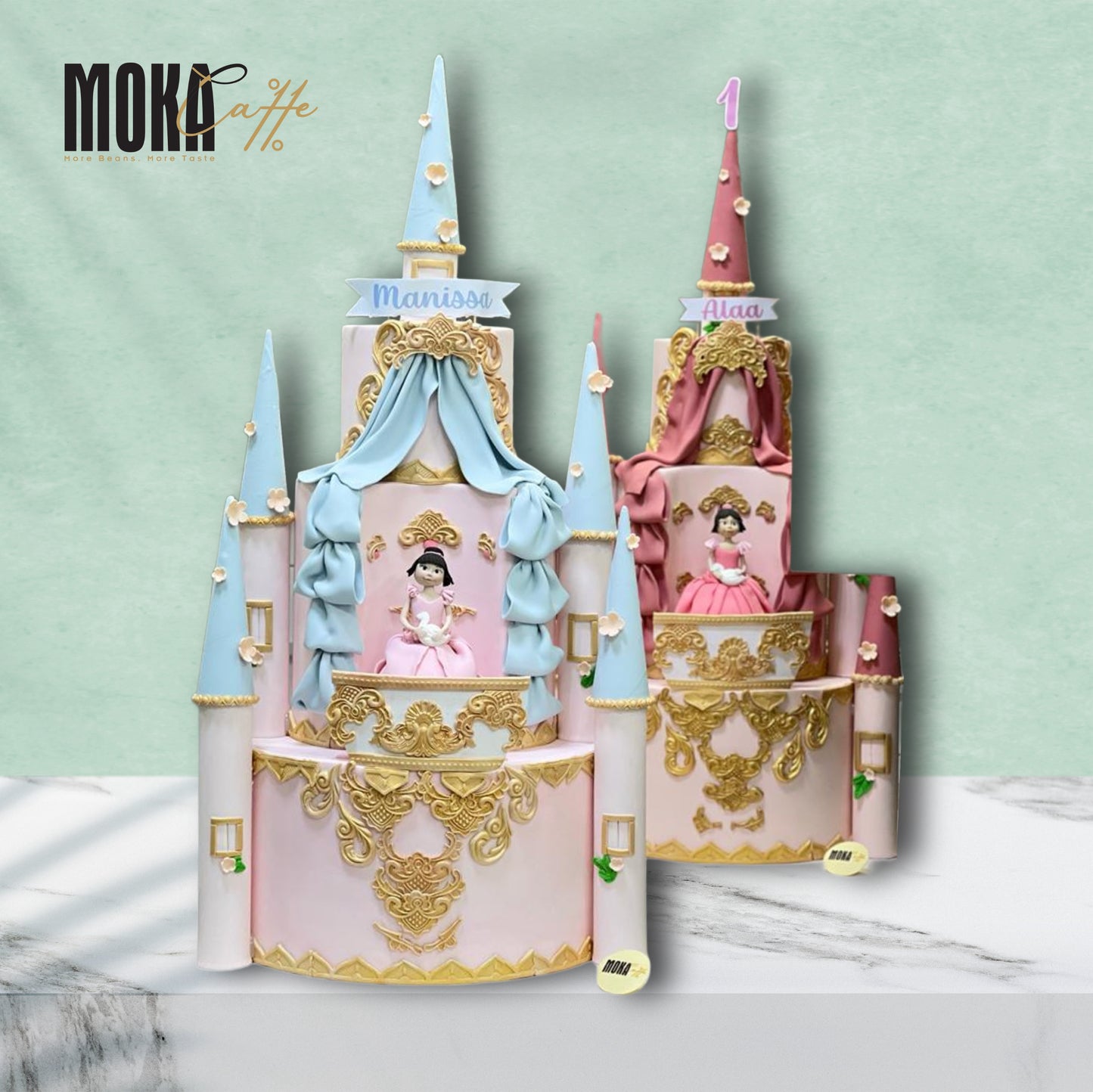 Twin Castle Cake