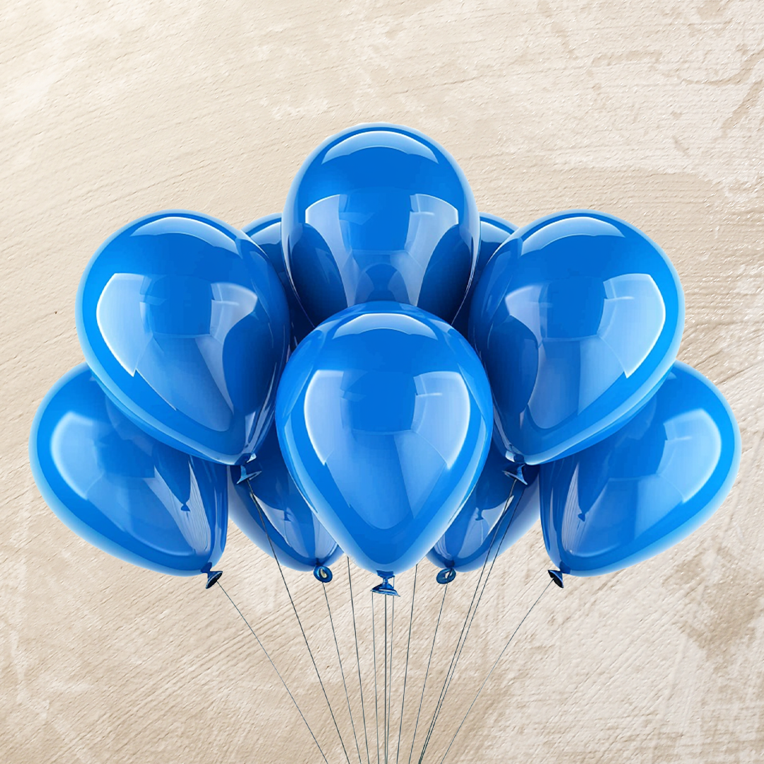 Blue Helium Color Balloons