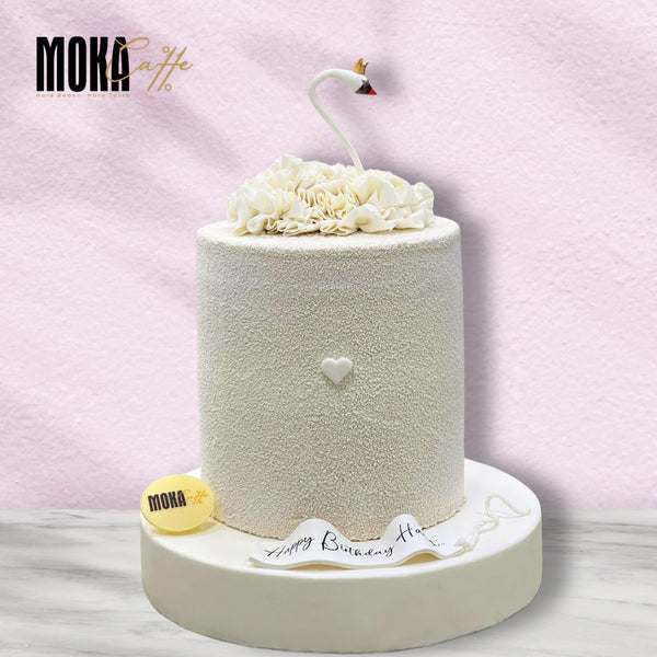 White Swan Cake