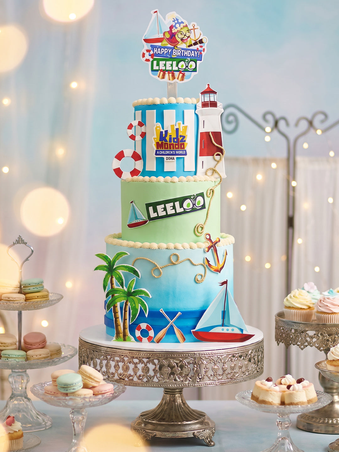 Beach & Boat Inspired Cake Design