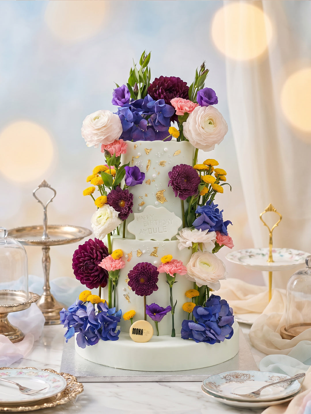 Fresh Flower Inspired Cake Design