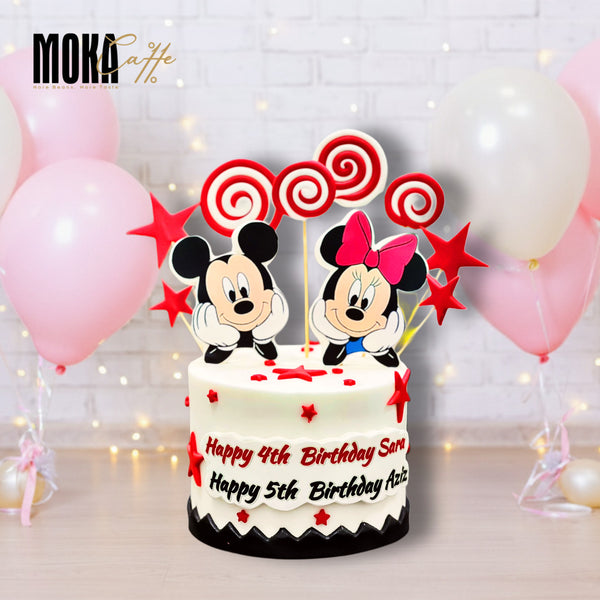 Mickey & Mini Mouse Cake 1