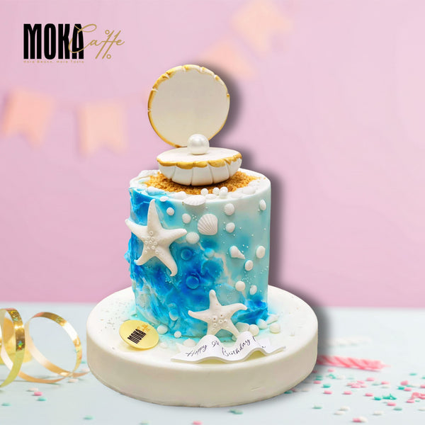 Starfish & Pearl Cake