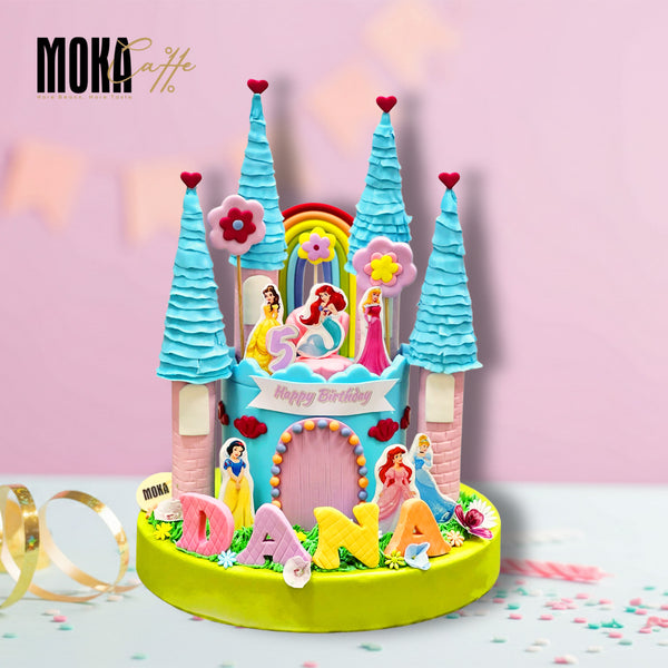 Disney Princess Castle Cake 4