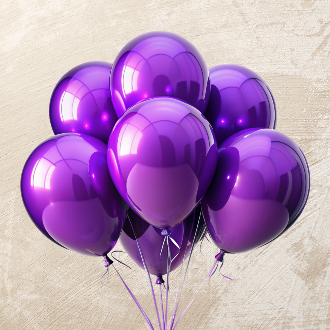 Purple Helium Color Balloons – Moka Caffe