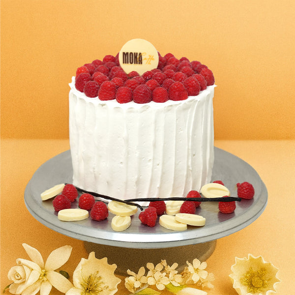 Raspberry Cloud Cake