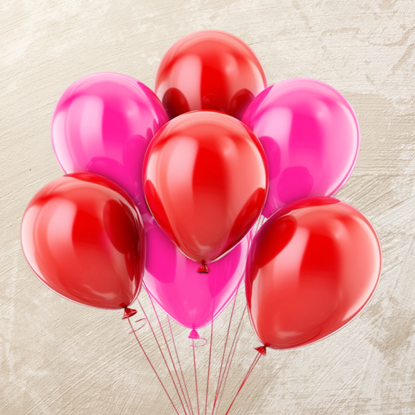 Red & Pink Helium Color Balloons