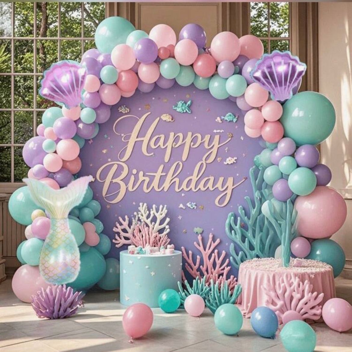 Mermaid Balloons Set