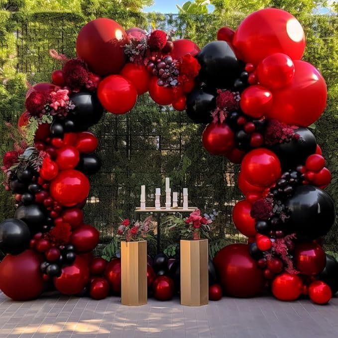 Red & Black Balloon Theme