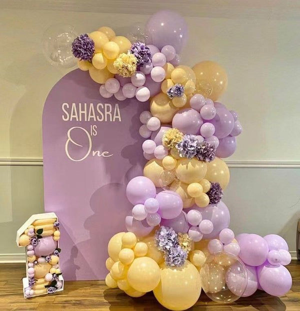 Purple & Yellow Balloon Theme
