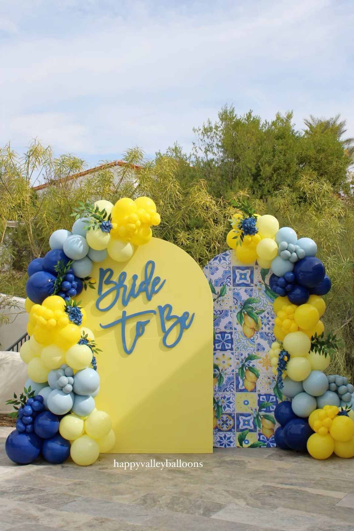 Bride to Be Blue & Yellow Theme