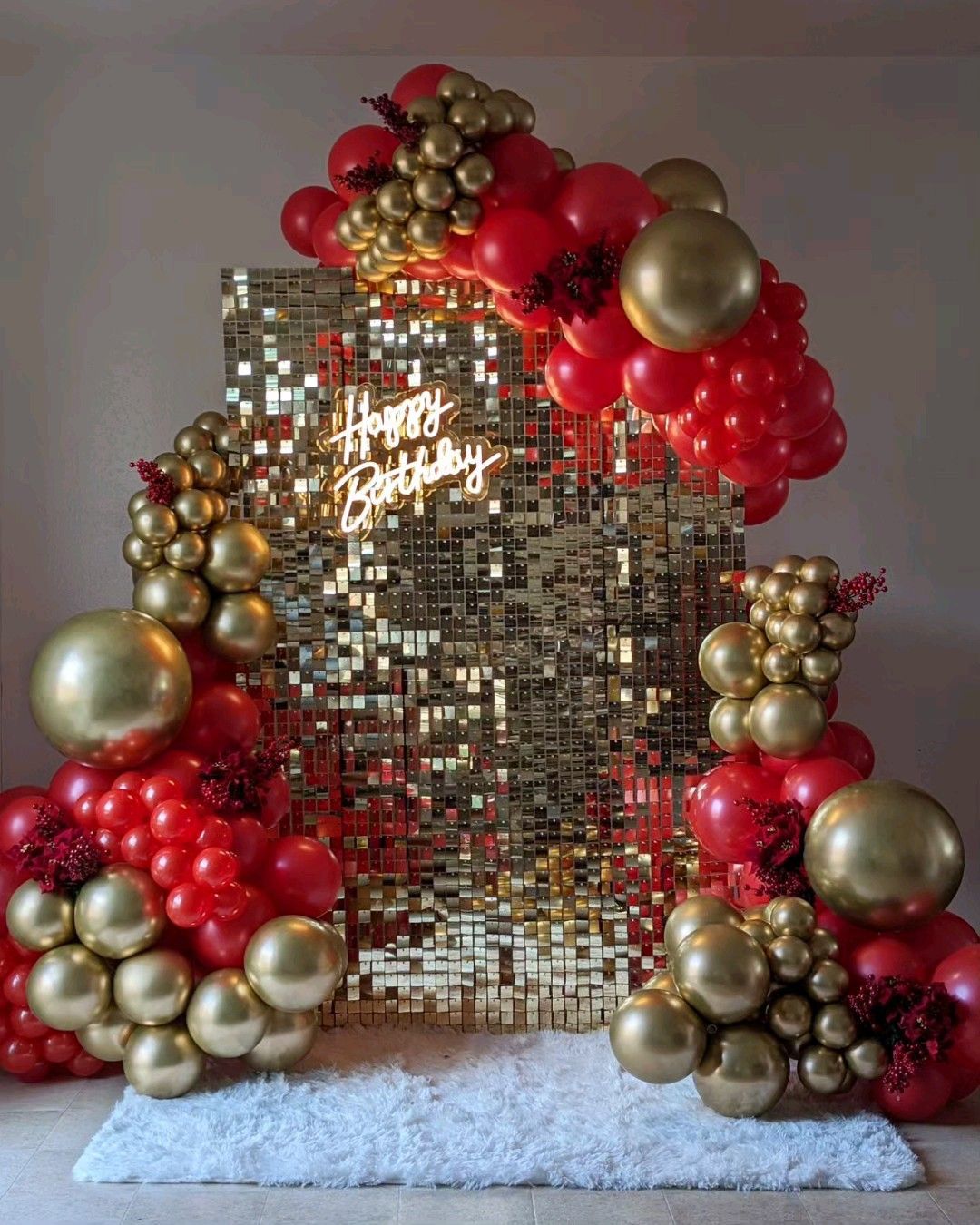 Red & Gold Balloon Theme